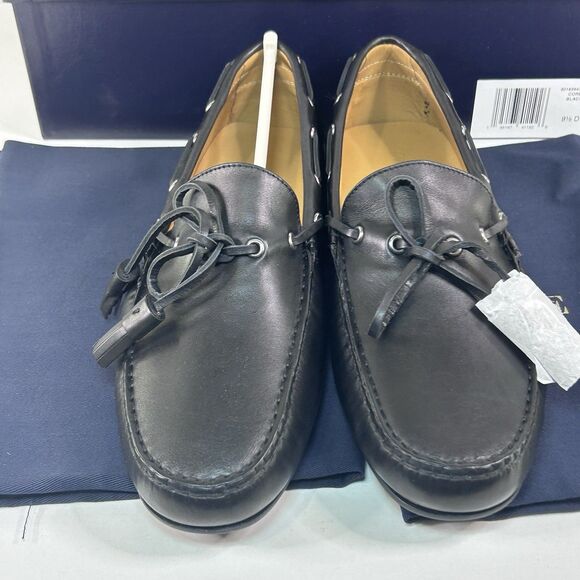 Ralph Lauren Purple Label Harold Tassel Loafer Men 8.5 Black Leather Shoes NIB main image 7